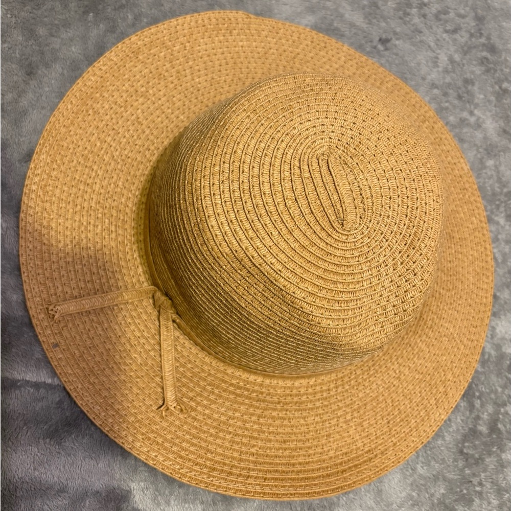 Stylish Tan Woven Sun Hat